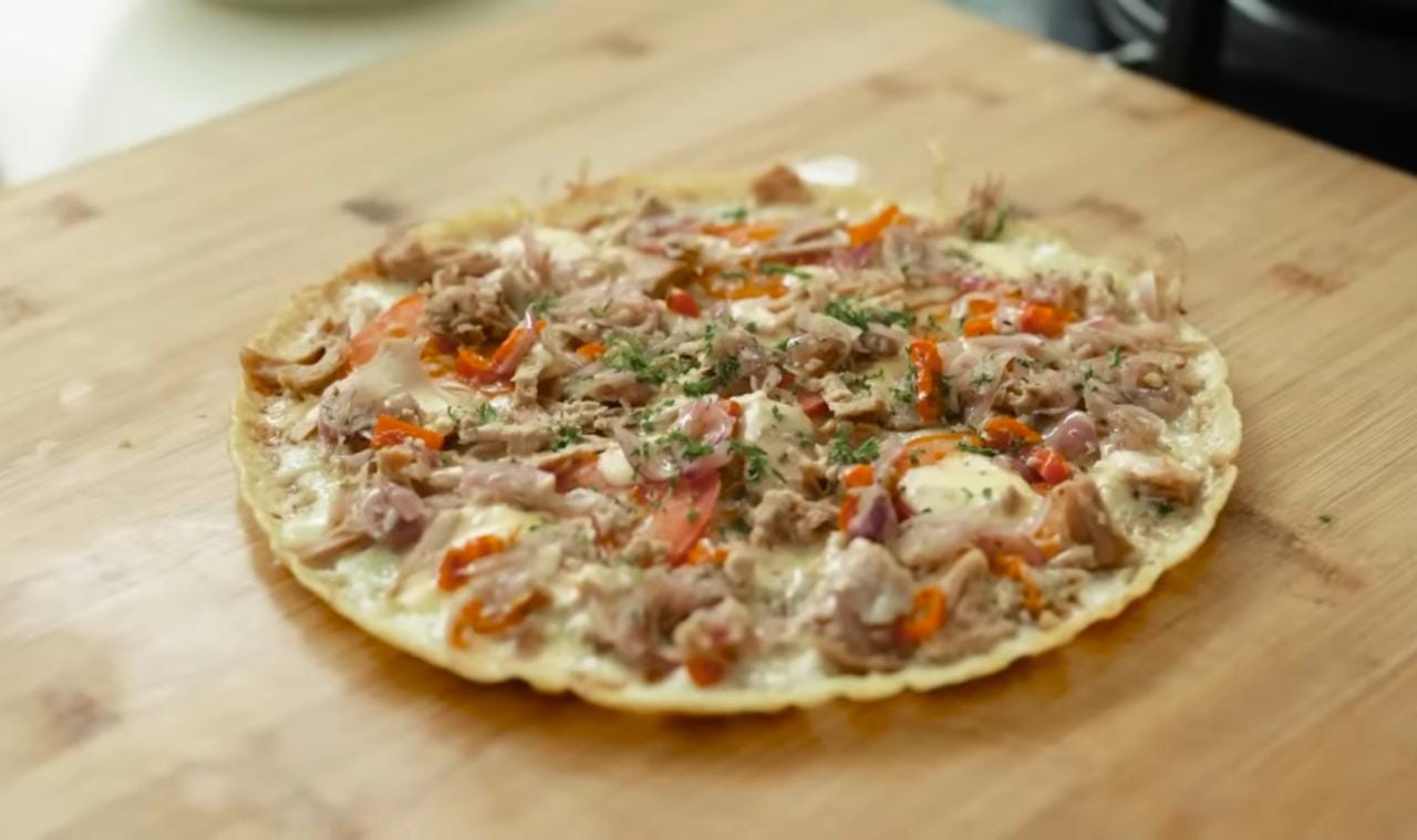 Membuat resep pizza