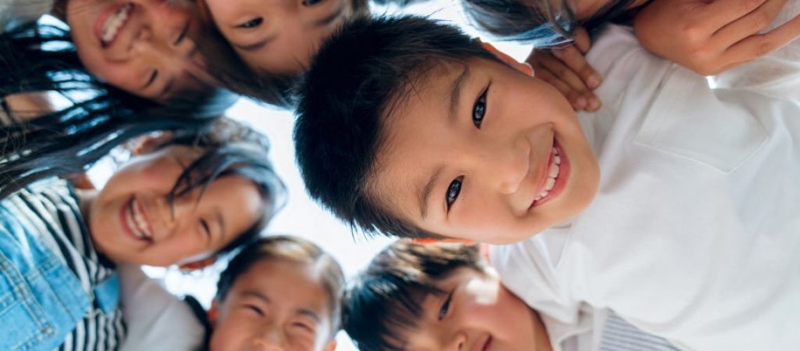 Circle of young friends. Okayama, Japan