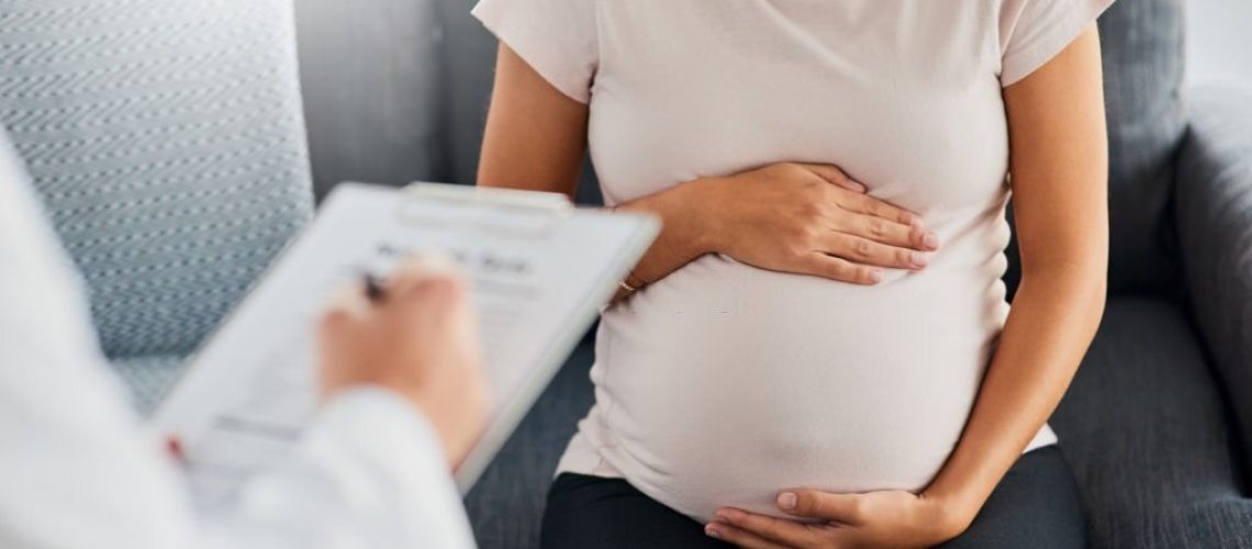 Shot of a pregnant young woman