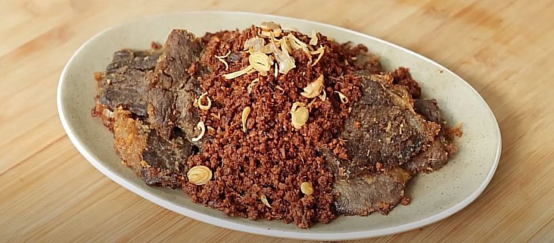 Resep Empal Serundeng kemiri