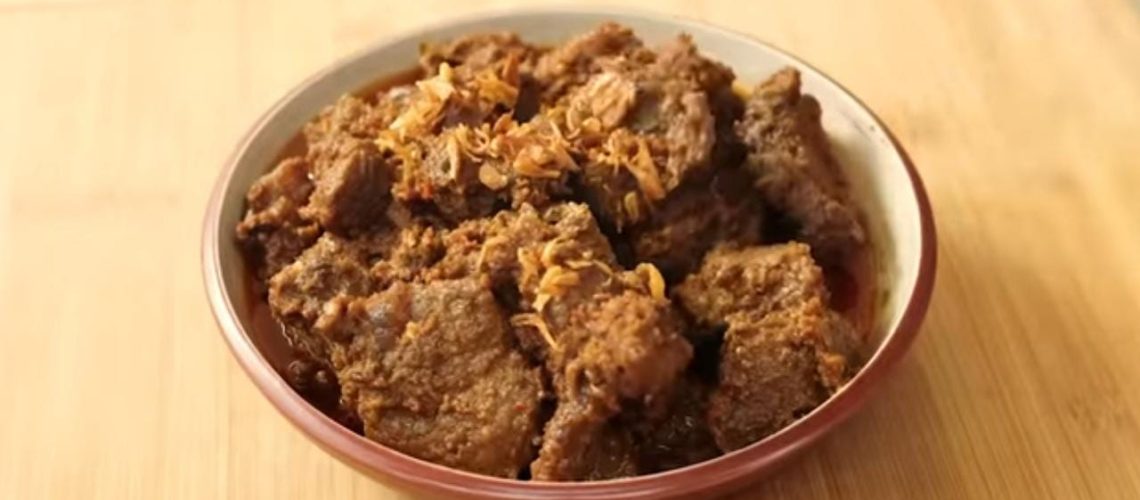 Rendang dengan bumbu Jawa